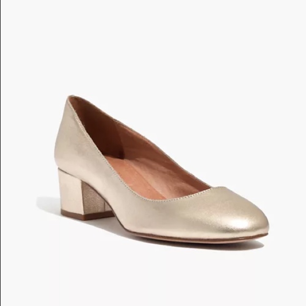 NWOT Madewell Ella Pump in Metallic, size 6